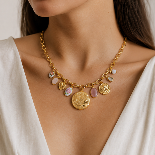 Collier Jardin Secret porté