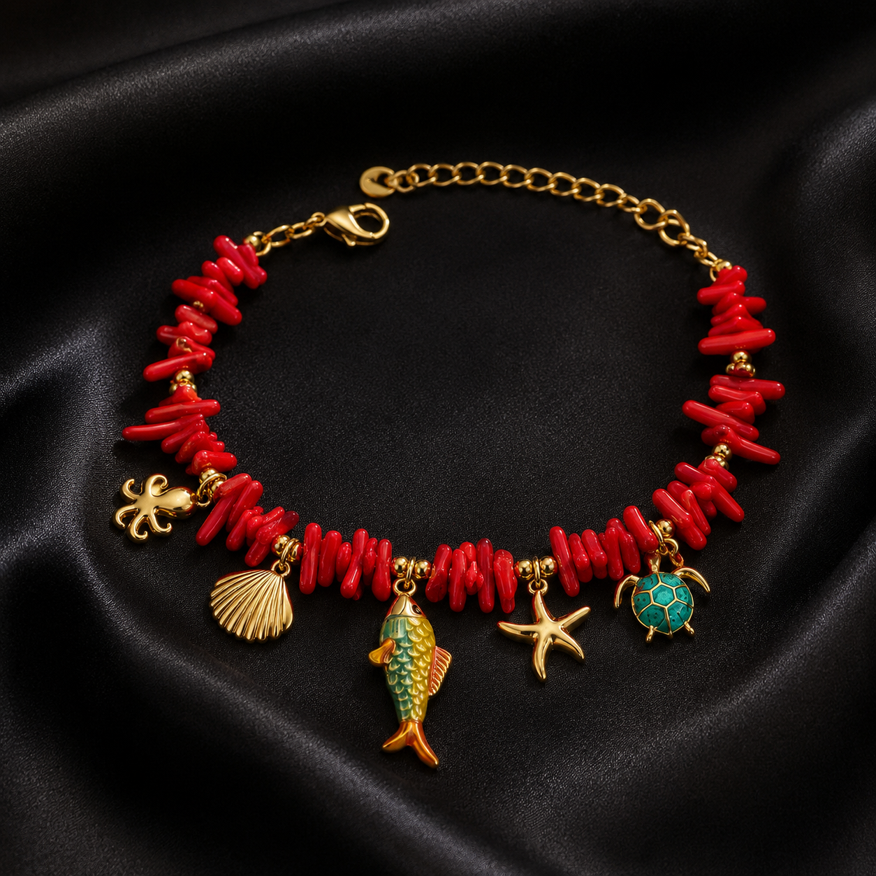 Bracelet Corallia à plat