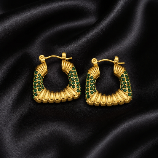 Boucles Cristalline Vert — flat lay