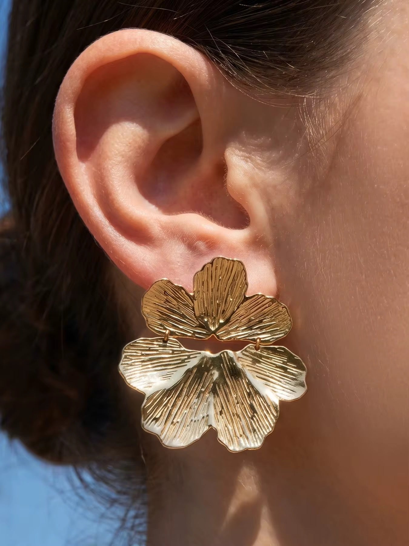 Boucles Petalia portées