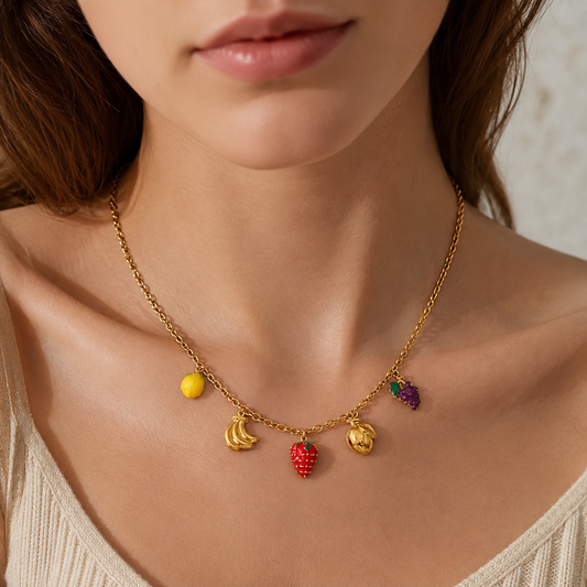 Collier Charms Lovevale porté