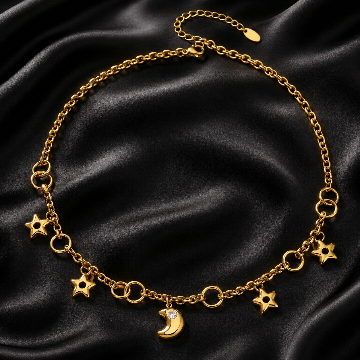 Collier Charms Lune